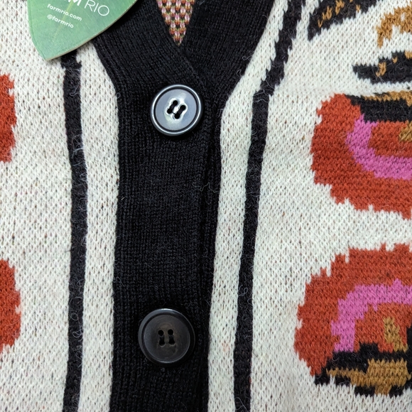 COPY - Farm Rio Sand Palms Paradise Cardigan - Picture 3 of 7